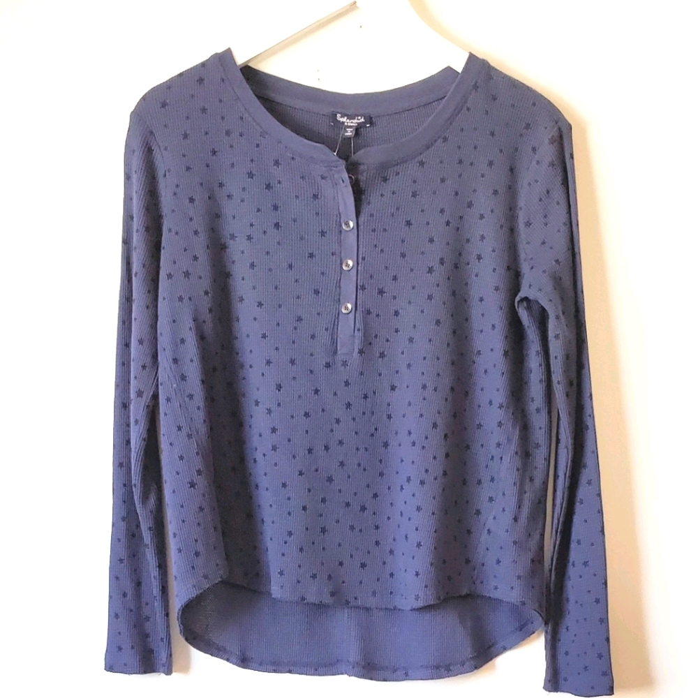 Splendid Forever Thermal Henley Top